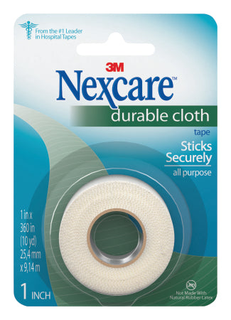 Medical Tape Nexcare™ Durable Cloth Breathable Silk-Like Cloth 1 Inch X 10 Yard White NonSterile