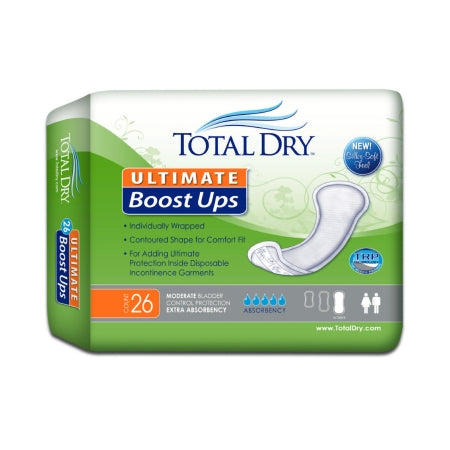 Incontinence Booster Pad TotalDry™ Ultimate Boost Ups 16-1/2 Inch Length Moderate Absorbency One Size Fits Most Adult Unisex Disposable