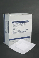 Adhesive Dressing Compdress® 6 X 6 Inch Gauze Square White Sterile