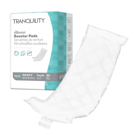 Incontinence Booster Pad Tranquility® Essential 3-1/4 X 12 Inch Heavy Absorbency Super absorbant Core Youth Youth Unisex Disposable