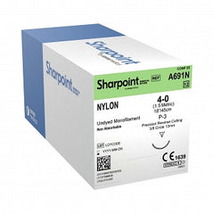 Sharpoint Nylon 4-0 Undyed Suture