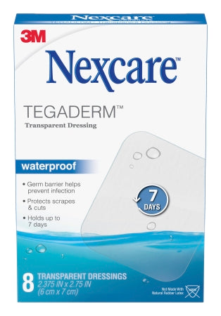 Transparent Film Dressing Nexcare™ Tegaderm™ Rectangle 2-3/8 X 2-3/4 Inch 2 Tab Delivery Without Label Sterile