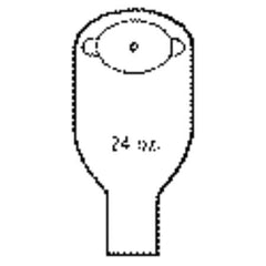 Urinary Pouch 1-1/8 to 2 Inch Stoma Oval B, Deep Convex