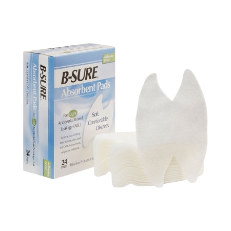 Incontinence Liner B-Sure® Heavy Absorbency One Size Fits Most Adult Unisex Disposable