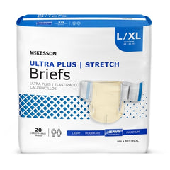 Unisex Adult Incontinence Brief Ultra Plus Stretch Disposable Heavy Absorbency