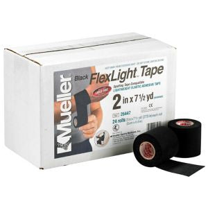 Athletic Tape Mueller® FlexLight™ Easy Tear Elastic Adhesive 2 Inch X 7-1/2 Yard Black NonSterile