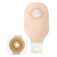 Ileostomy / Colostomy Pouch New Image™ Two-Piece System 9 Inch Length Drainable Flat, Mold to Fit