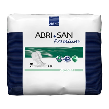 Bladder Control Pad Abri-San™ Special 27-1/2 Inch Length Moderate Absorbency Fluff / Polymer Core One Size Fits Most Adult Unisex Disposable