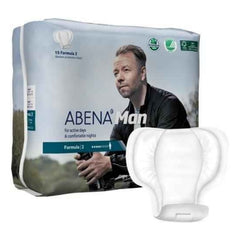 Bladder Control Pad Abena™-Man 11 Inch Length Moderate Absorbency Fluff / Polymer Core Formula 2 Adult Male Disposable