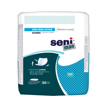 Incontinence Liner Seni® Man Active 11.2 Inch Length Moderate Absorbency One Size Fits Most Adult Male Disposable