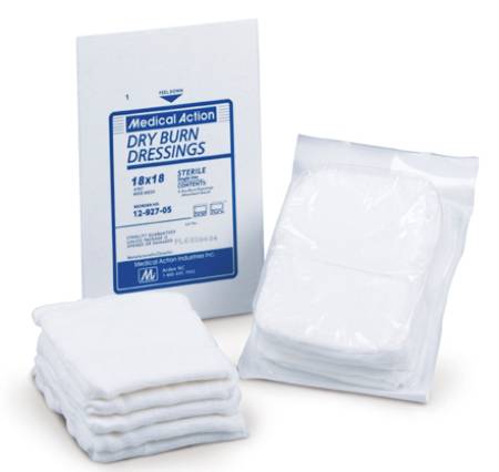 Burn Dressing Medical Action Mesh Gauze 10-Ply 18 X 18 Inch Square Sterile