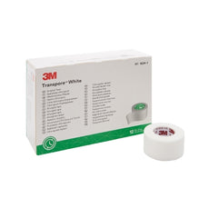 Medical Tape 3M™ Transpore™ White Bi-directional Tear Plastic White NonSterile