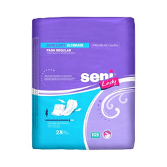 Bladder Control Pad Seni® Lady Ultimate 14.4 Inch Length Heavy Absorbency One Size Fits Most Adult Female Disposable