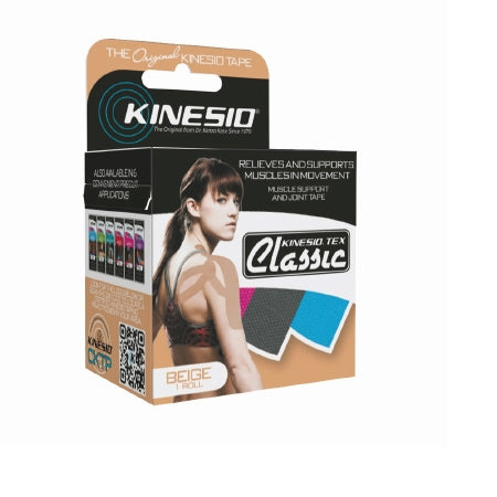 Kinesiology Tape Kinesio® Tex Classic Water Resistant Cotton Beige NonSterile