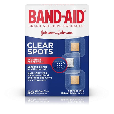 Adhesive Spot Bandage Band-Aid® 7/8 X 7/8 Inch Plastic Square Clear Sterile