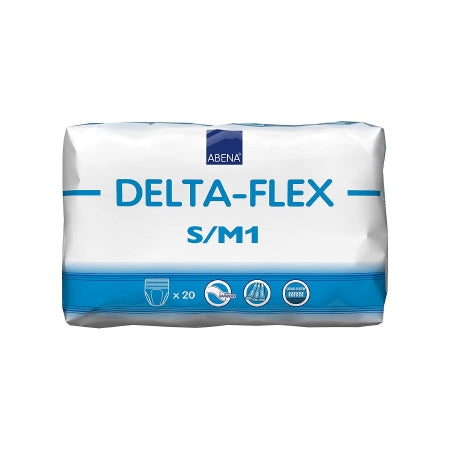 Unisex Adult Absorbent Underwear Abena® Delta-Flex M1 Pull On with Tear Away Seams Small / Medium Disposable Moderate Absorbency