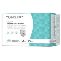 Unisex Adult Incontinence Brief Tranquility® Essential Disposable Moderate Absorbency