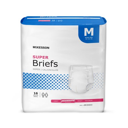 Unisex Adult Incontinence Brief  X-Large Disposable Moderate Absorbency