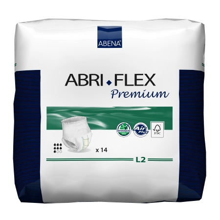 Unisex Adult Absorbent Underwear Abri-Flex™ Premium L2 Pull On with Tear Away Seams Large Disposable Heavy Absorbency