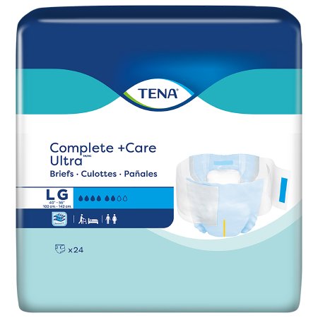 Unisex Adult Incontinence Brief TENA® Complete + Care Ultra™ Disposable Moderate Absorbency