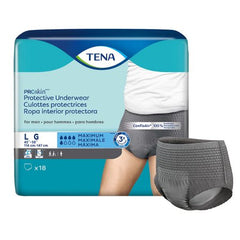 Male Adult Absorbent Underwear TENA® ProSkin™ Protective Pull On with Tear Away Seams Disposable Moderate Absorbency