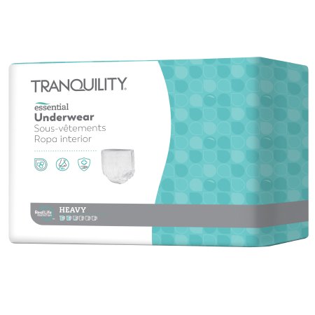 Unisex Adult Absorbent Underwear Tranquility® Essential Pull On with Tear Away Seams Disposable Heavy Absorbency