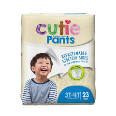 Male Toddler Training Pants Cutie Pants® Size Disposable Heavy Absorbency