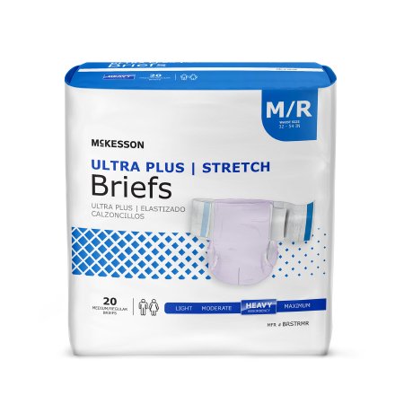 Unisex Adult Incontinence Brief Ultra Plus Stretch Disposable Heavy Absorbency
