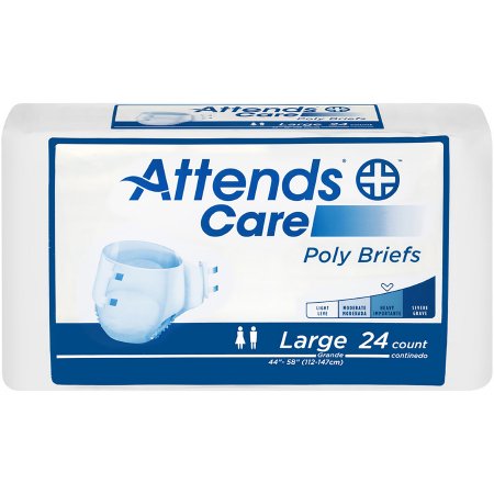 Unisex Adult Incontinence Brief Attends® Care  Disposable Moderate Absorbency