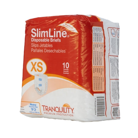 Unisex Adult Incontinence Brief Tranquility® Slimline® Disposable Heavy Absorbency
