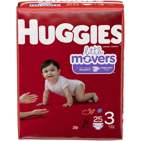 Unisex Baby Diaper Huggies® Little Movers Disposable Moderate Absorbency