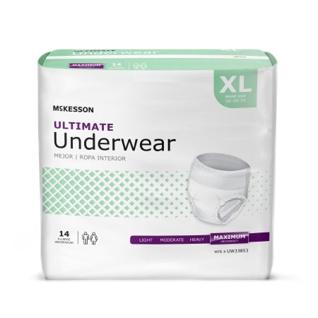 Unisex Adult Absorbent Underwear Pull On with Tear Away Seams Disposable Heavy Absorbency