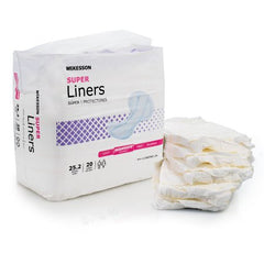 Incontinence Liner Super 25-1/5 Inch Length Moderate Absorbency Polymer Core One Size Fits Most Adult Unisex Disposable