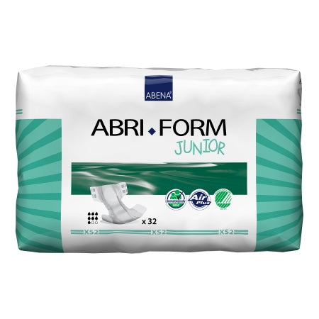 Unisex Youth Incontinence Brief Abri-Form™ Junior XS2 X-Small Disposable Heavy Absorbency