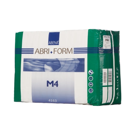 Unisex Adult Incontinence Brief Abri-Form™ Comfort M4 Medium Disposable Heavy Absorbency