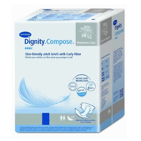 Unisex Adult Incontinence Brief Dignity® Compose® Disposable Heavy Absorbency