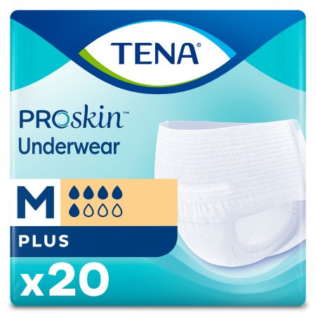 Unisex Adult Absorbent Underwear TENA® ProSkin™ Plus Pull On with Tear Away Seams  Disposable Moderate Absorbency