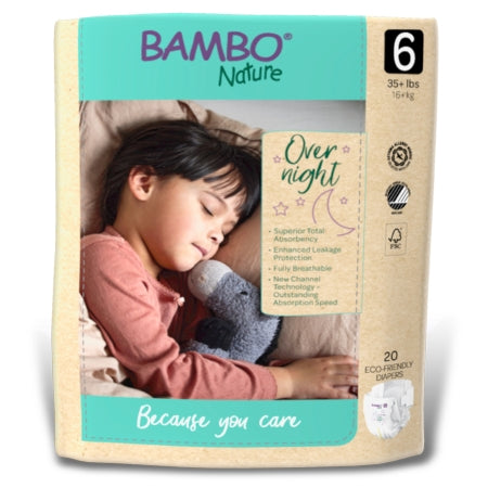 Unisex Baby Diaper Bambo® Nature Disposable Heavy Absorbency