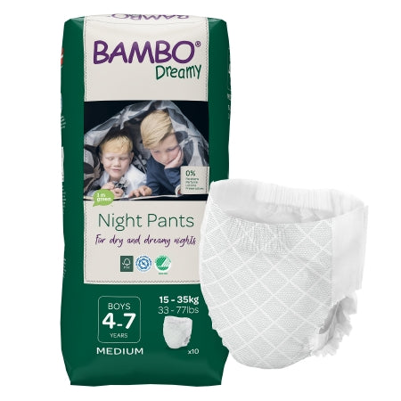 Male Youth Training Pants Bambo® Dreamy Pull On with Tear Away Seams Disposable Heavy Absorbency