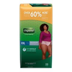 Female Adult Absorbent Underwear Depend® FIT-FLEX® Pull On with Tear Away Seams Disposable Heavy Absorbency