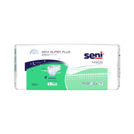 Unisex Adult Incontinence Brief Seni® Super Plus Disposable Heavy Absorbency