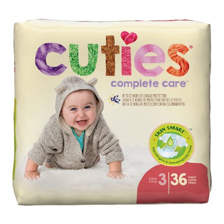 Unisex Baby Diaper Cuties® Disposable Heavy Absorbency