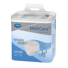 Unisex Adult Absorbent Underwear MoliCare® Premium Mobile 6D Pull On with Tear Away Seams  Disposable Moderate Absorbency