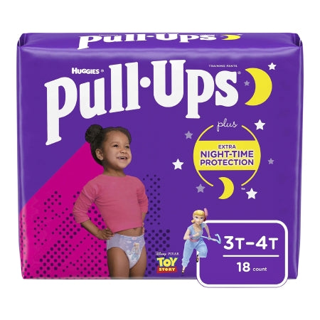 Female Toddler Training Pants Pull-Ups® Night-Time®  Disposable Heavy Absorbency