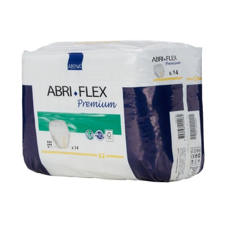 Unisex Adult Absorbent Underwear Abri-Flex™ Premium S2 Pull On with Tear Away Seams Small Disposable Heavy Absorbency