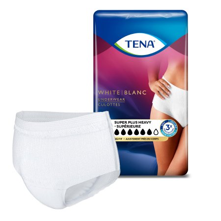Female Adult Absorbent Underwear TENA® Women™ Super Plus Pull On with Tear Away Seams Disposable Heavy Absorbency