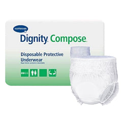 Unisex Adult Absorbent Underwear Dignity® Compose® Pull On with Tear Away Seams 2X-Large Disposable Heavy Absorbency