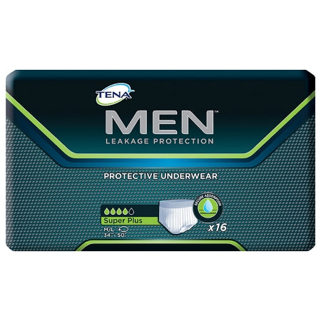 Male Adult Absorbent Underwear TENA® MEN™ Super Plus Pull On with Tear Away Seams  Disposable Heavy Absorbency