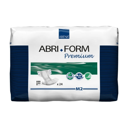 Unisex Adult Incontinence Brief Abri-Form™ Premium M2 Medium Disposable Heavy Absorbency